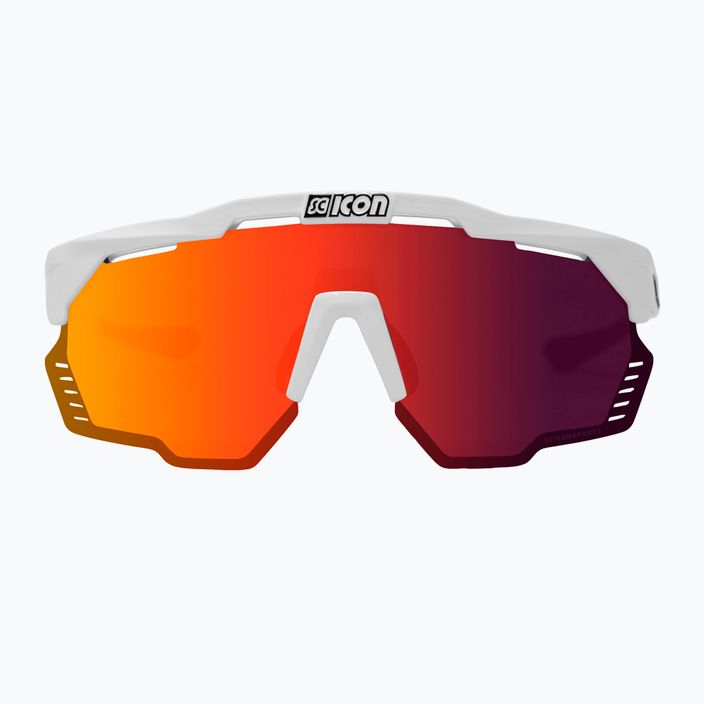 SCICON Aeroshade Kunken white gloss/scnpp multimirror red очила за колоездене EY31060800 3