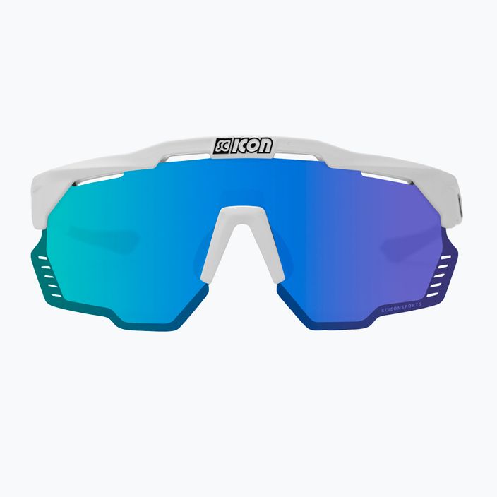 SCICON Aeroshade Kunken white gloss/scnpp multimirror blue очила за колоездене EY31030800 3
