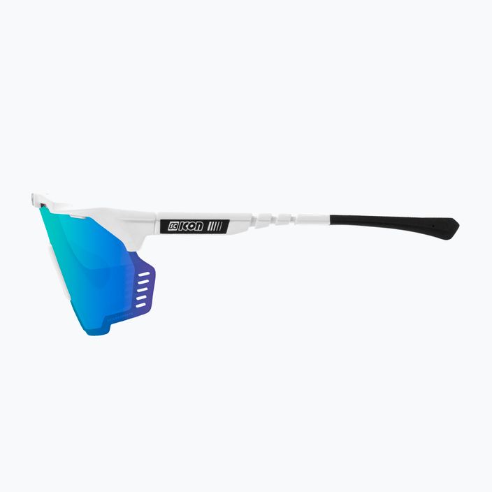 SCICON Aeroshade Kunken white gloss/scnpp multimirror blue очила за колоездене EY31030800 4