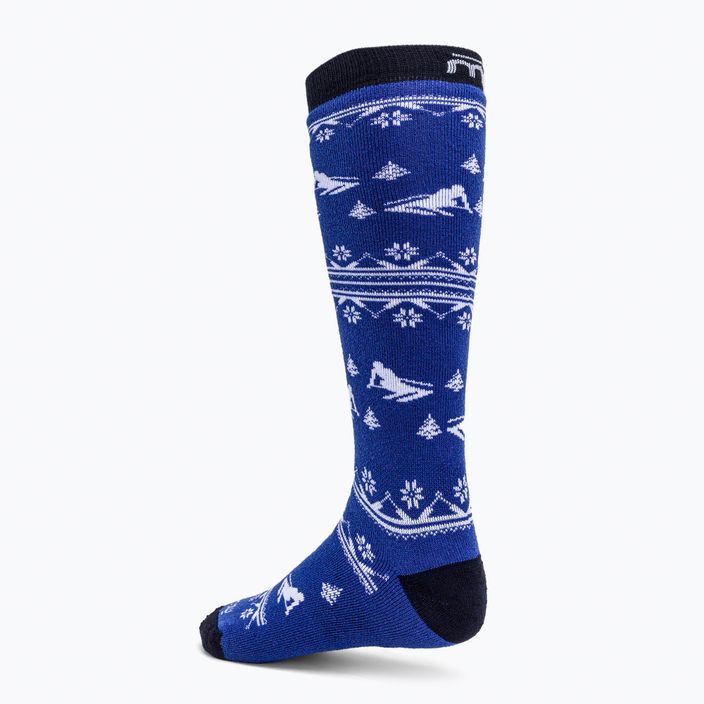 Детски чорапи Mico Medium Weight Warm Control Ski сини CA02699 2