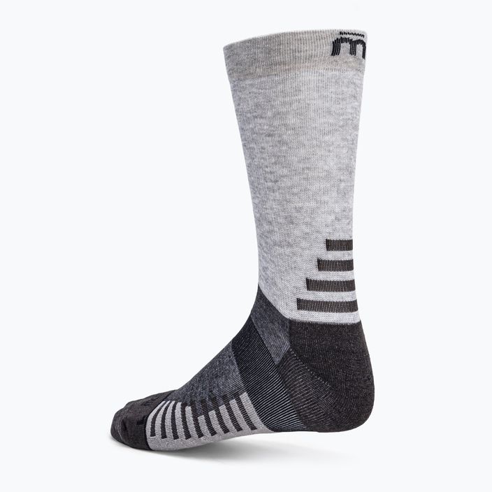 Mico Medium Weight Crew Чорапи за трекинг на открито Tencel сив CA01550 2
