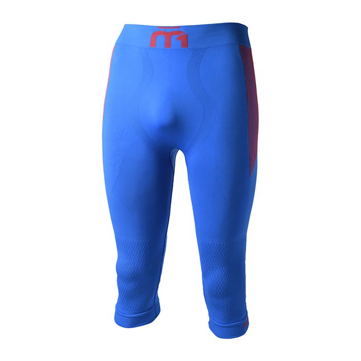 Мъжки термо панталон Mico M1 Skintech 3/4, син CM07024 2