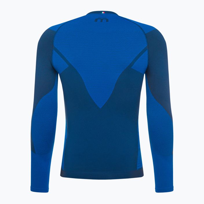 Мъжка термална тениска Mico Warm Control с кръгло деколте  синя IN01850 2
