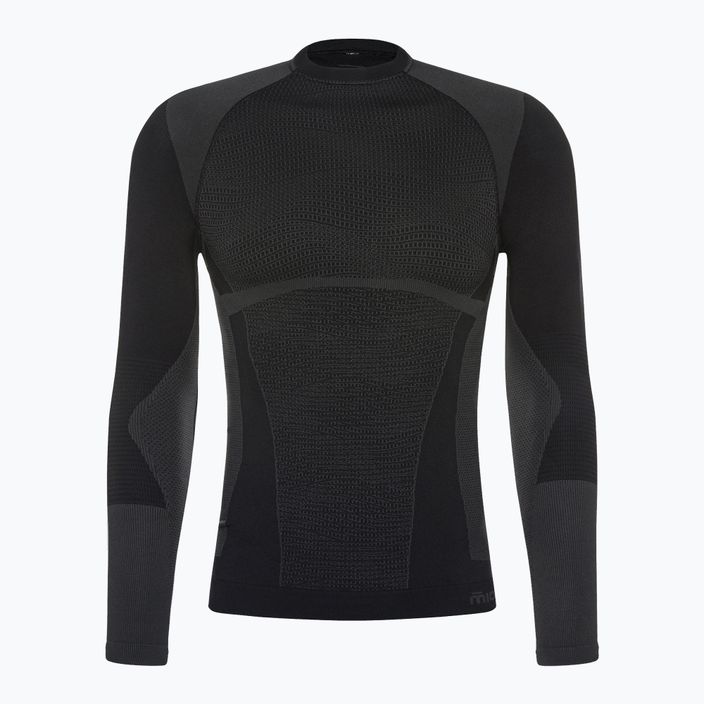 Мъжка термална тениска Mico Warm Control с кръгло деколте  черна IN01850