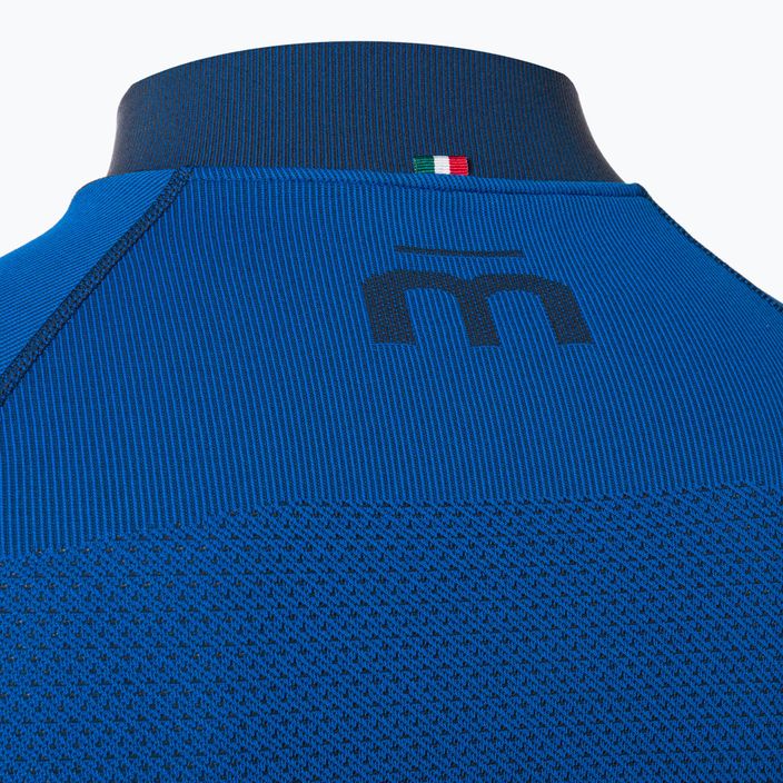 Мъжка термална тениска Mico Warm Control Zip Neck синя IN01852 4