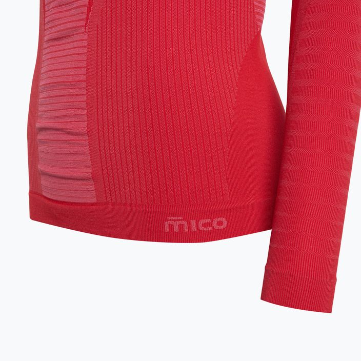 Дамска термална тениска Mico Warm Control с кръгло деколте в розово IN01855 4