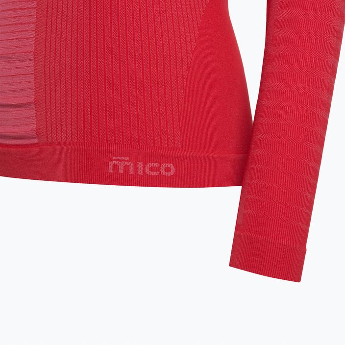 Дамска термална тениска Mico Warm Control Mock Neck розова IN01856 4
