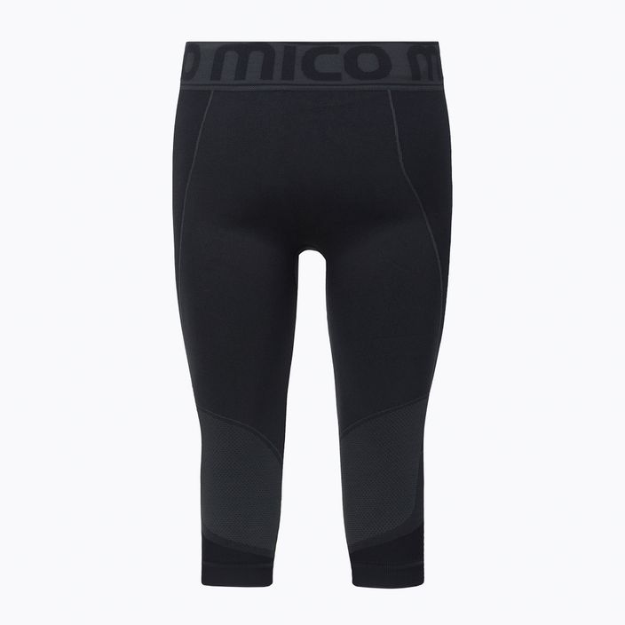 Мъжки термо панталони Mico Warm Control 3/4  черни CM01854 2