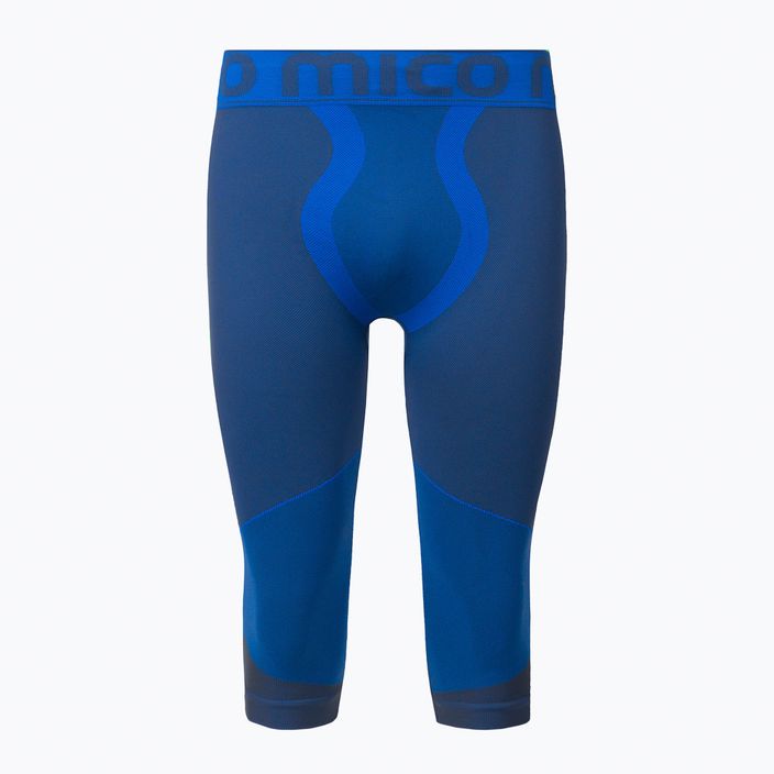 Мъжки термо панталони Mico Warm Control 3/4  сини CM01854