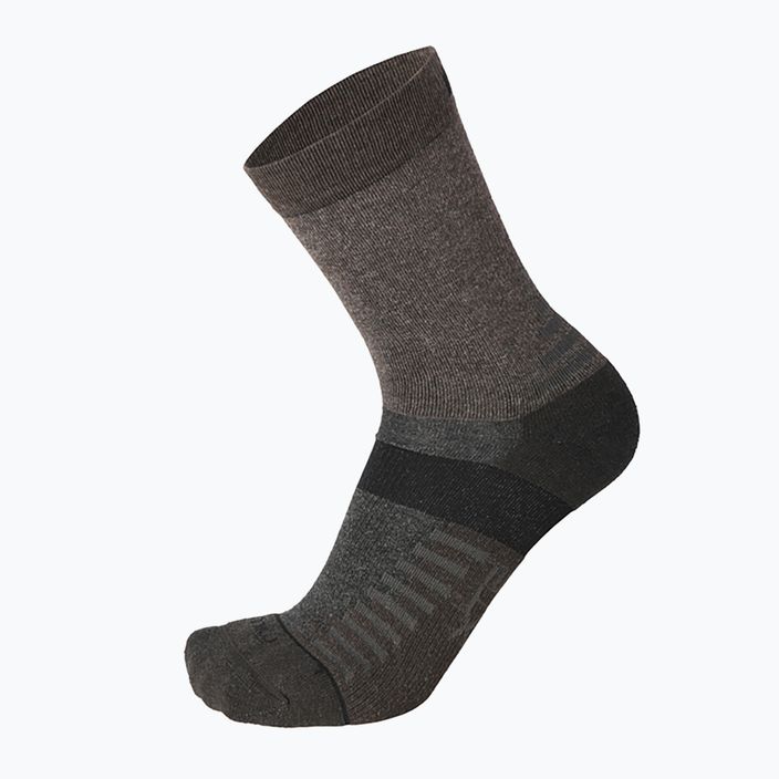 Mico Medium Weight Crew Outdoor Tencel сиво-бежови чорапи за трекинг CA01550 4
