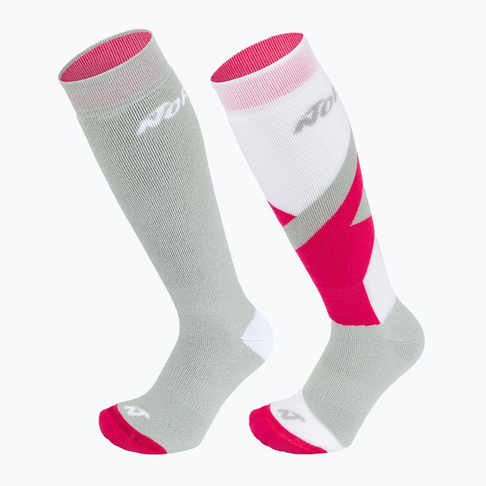 Nordica Multisports Winter Jr детски ски чорапи 2 чифта lt grey/coral/white 6
