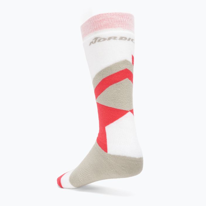 Nordica Multisports Winter Jr детски ски чорапи 2 чифта lt grey/coral/white 3