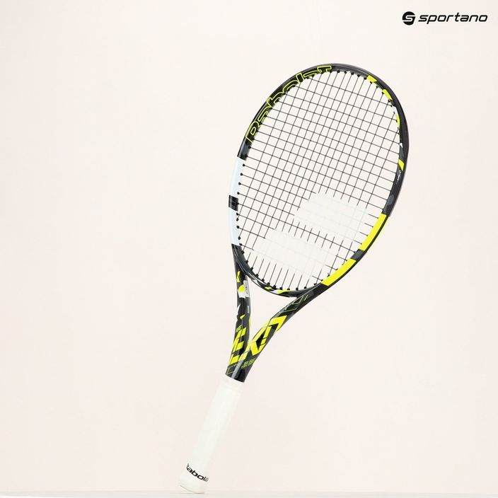 Детска тенис ракета Babolat Pure Aero Junior 26 сиво-жълта 140465 8