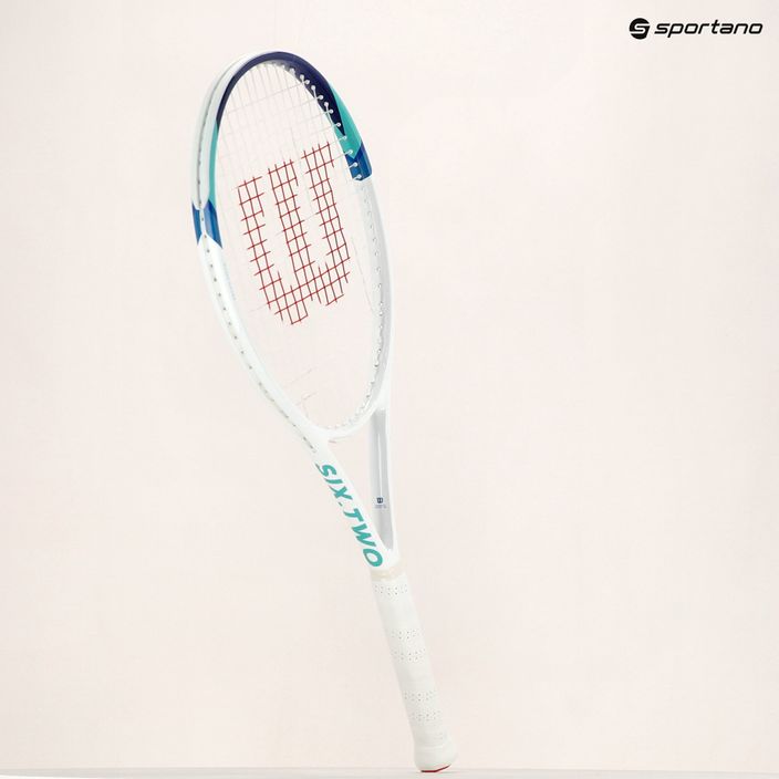 Ракета за тенис Wilson Six Two в бяло и синьо WR125110 10
