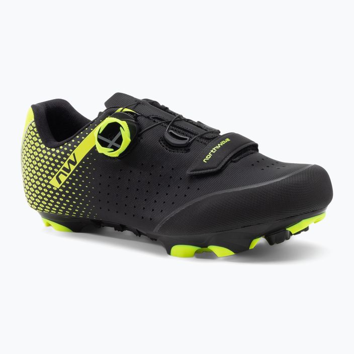 Мъжки обувки за MTB велосипед Northwave Origin Plus 2 black/yellow 80212005