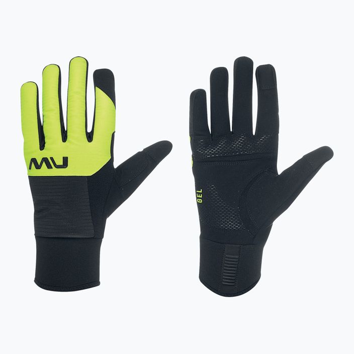 Мъжки ръкавици за колоездене Northwave Fast Gel black / yellow fluo 5