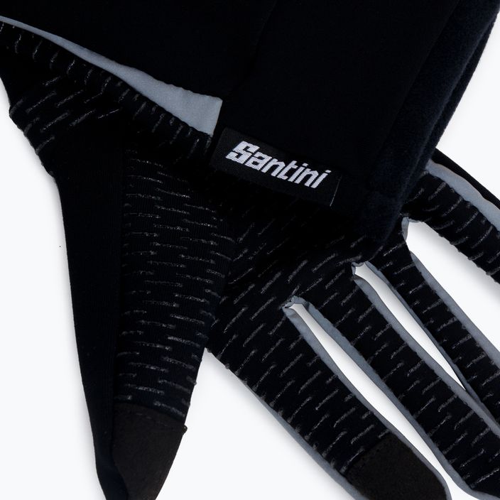 Santini Vega H20 колоездачни ръкавици черни SP593TFPH20VEGANE 4