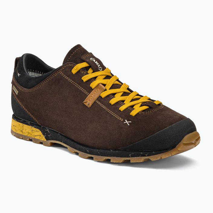 Мъжки обувки за преходи AKU Bellamont III Suede GTX кафяво-жълт 504.3-222-7