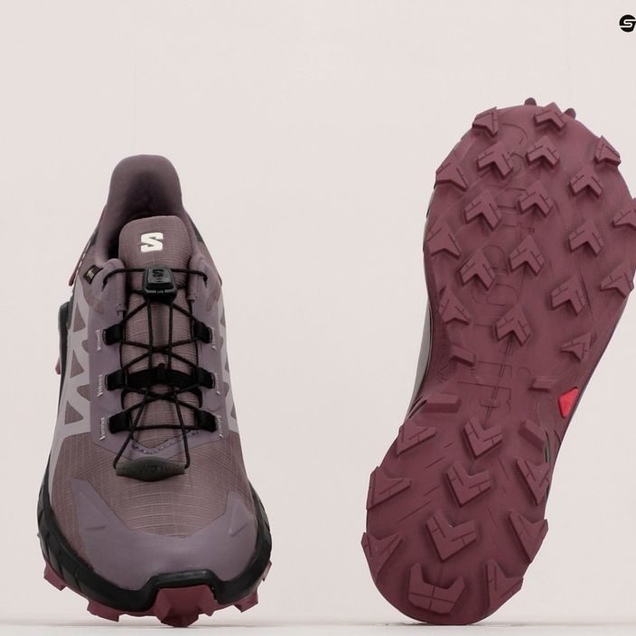 Дамски обувки за бягане Salomon Supercross 4 GTX лилаво L47119900 13
