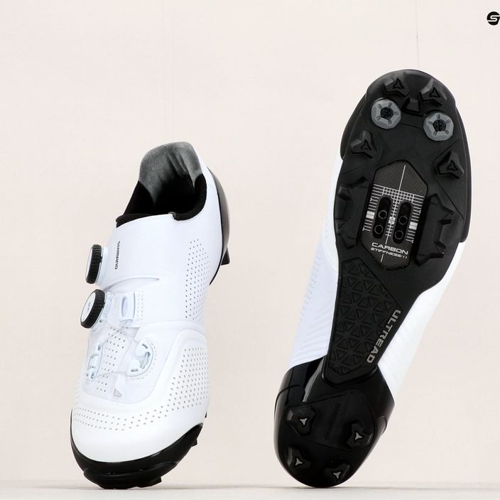 Shimano SH-XC902 мъжки MTB обувки за колоездене бели ESHXC902MCW01S43000 15