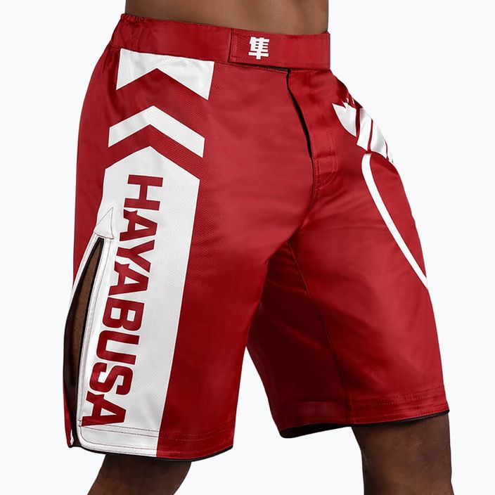 Hayabusa Icon Fight боксови шорти червени ICFS 2