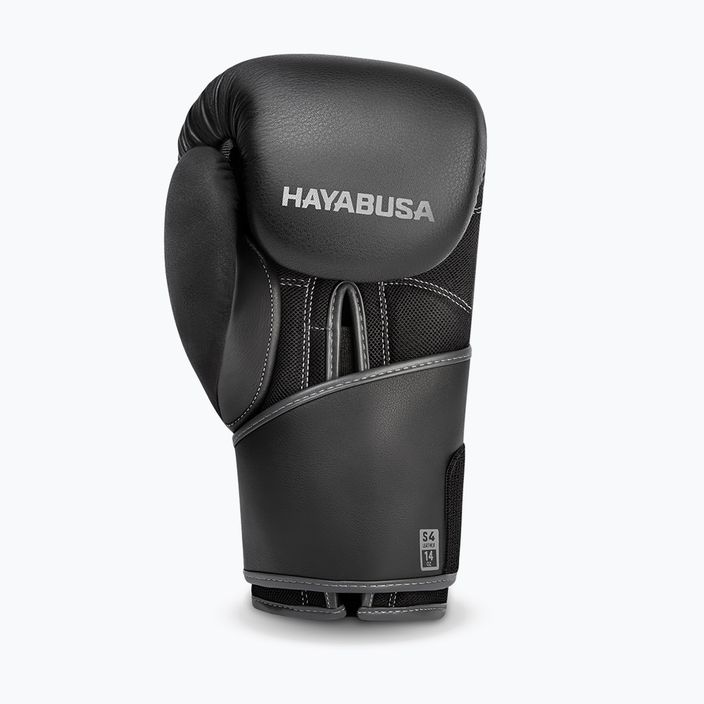 Hayabusa S4 Кожени боксови ръкавици черни S4LBG 3