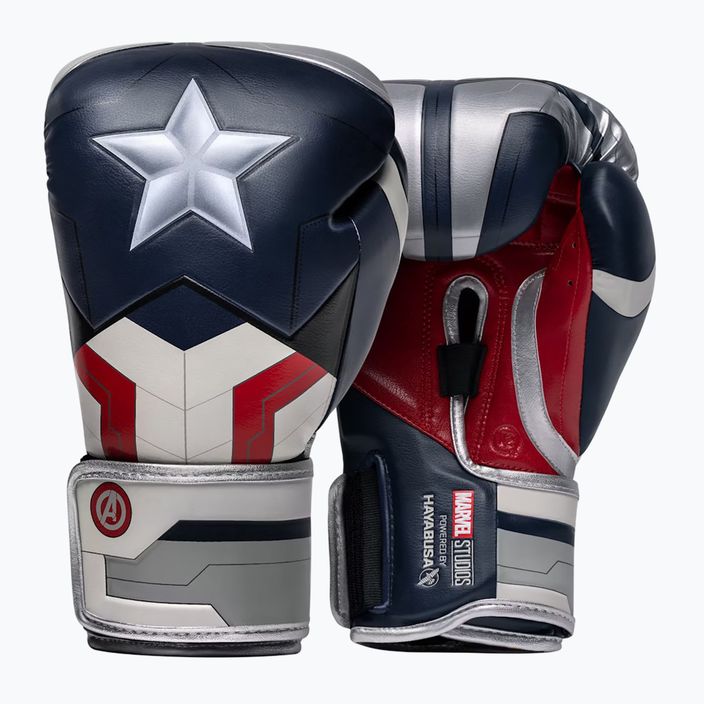Боксови ръкавици Hayabusa Капитан Америка на Marvel сребристо/синьо