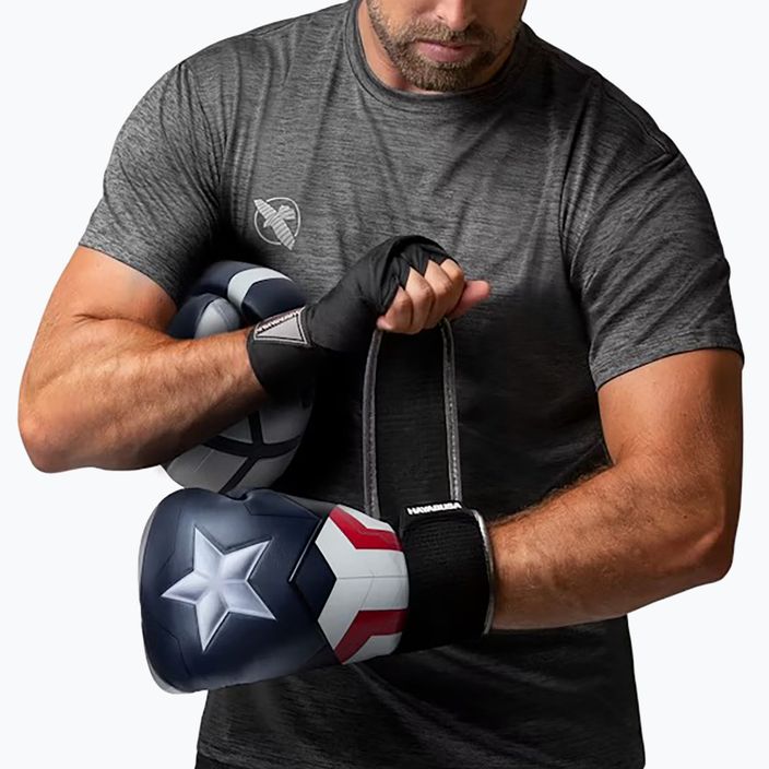 Боксови ръкавици Hayabusa Капитан Америка на Marvel сребристо/синьо 4