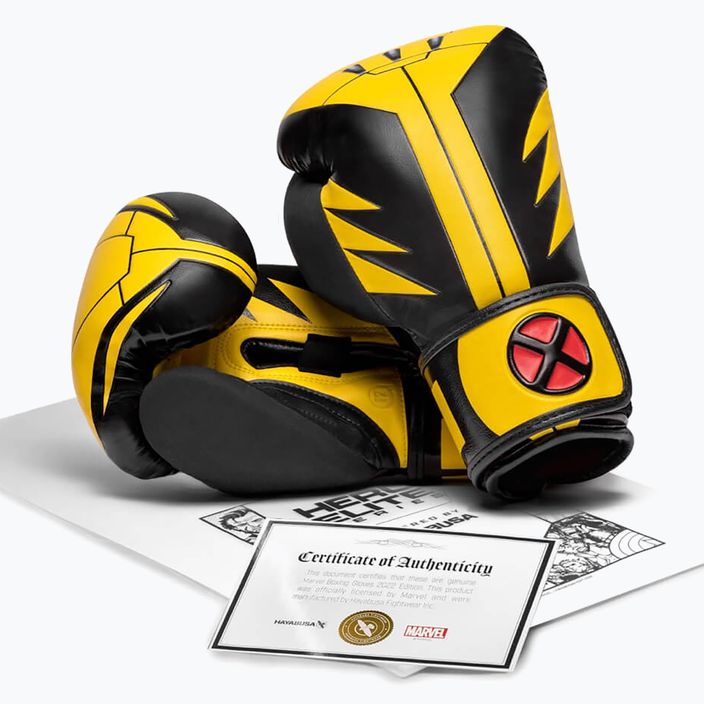 Hayabusa Marvel's Wolverine жълти/черни боксови ръкавици 4