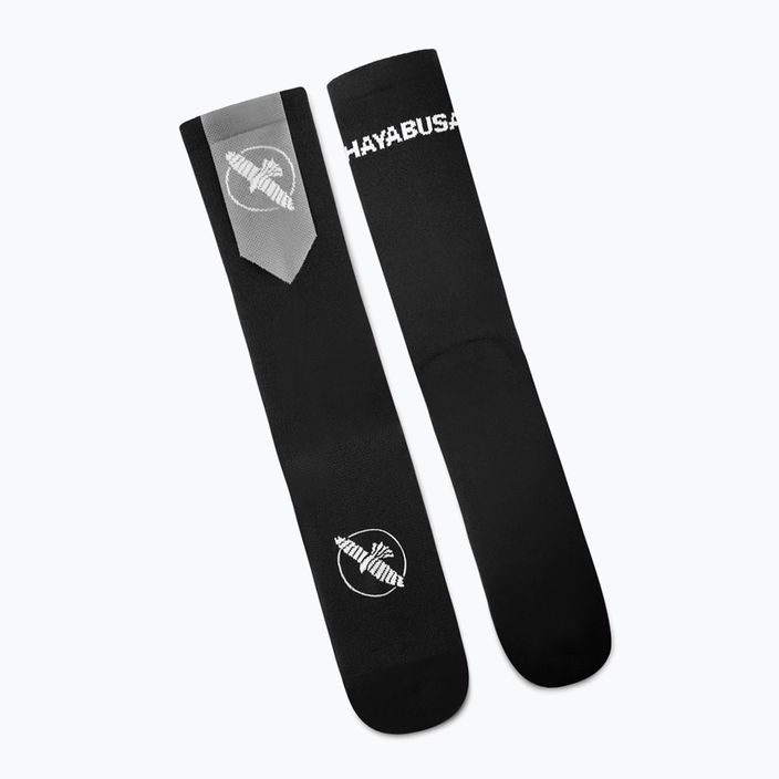 Мъжки чорапи Hayabusa Pro Boxing Socks black/grey 4