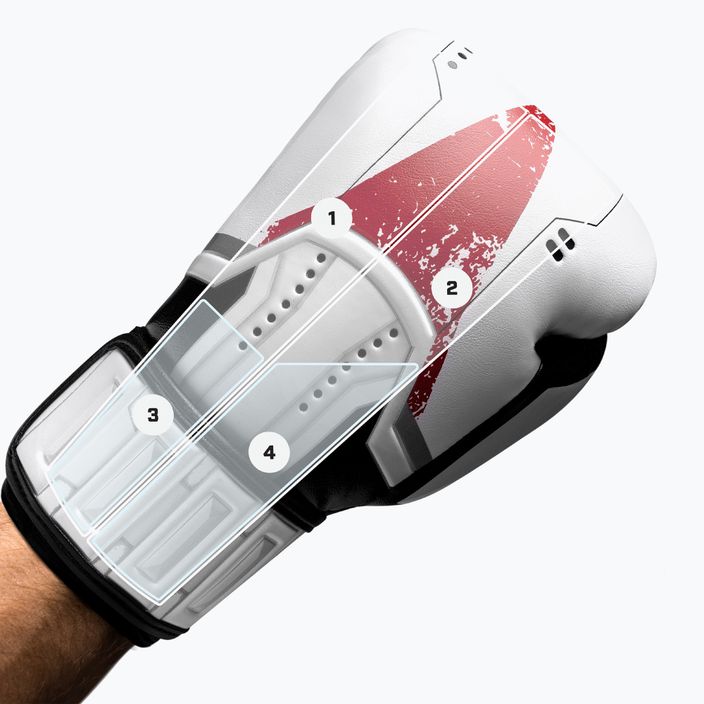 Hayabusa Star Wars Trooper ръкавици бяло/червено 13
