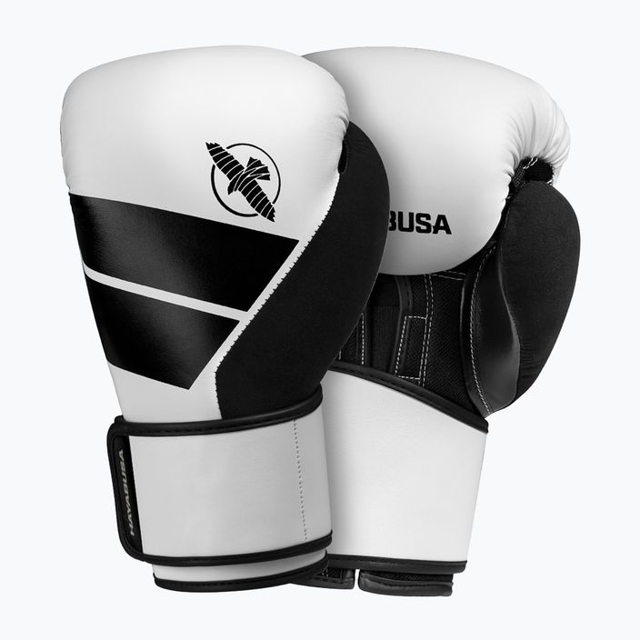 Боксови ръкавици Hayabusa S4 черно-бели S4BG 7