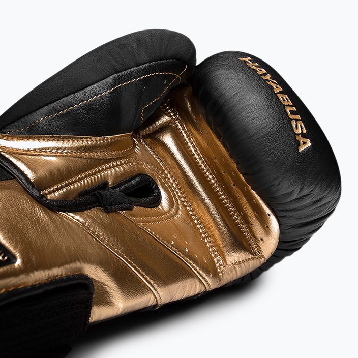 Hayabusa T3 черни/златни боксови ръкавици 7