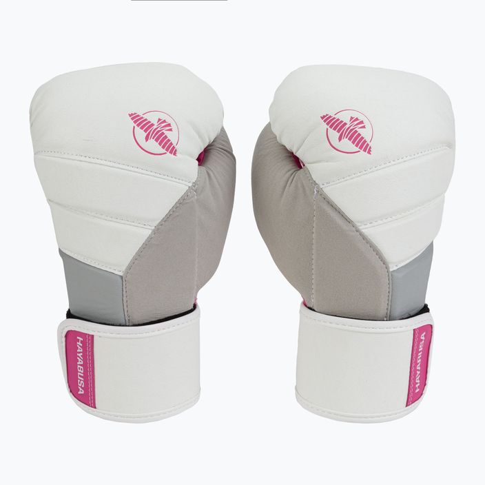 Hayabusa T3 боксови ръкавици бели и розови T314G