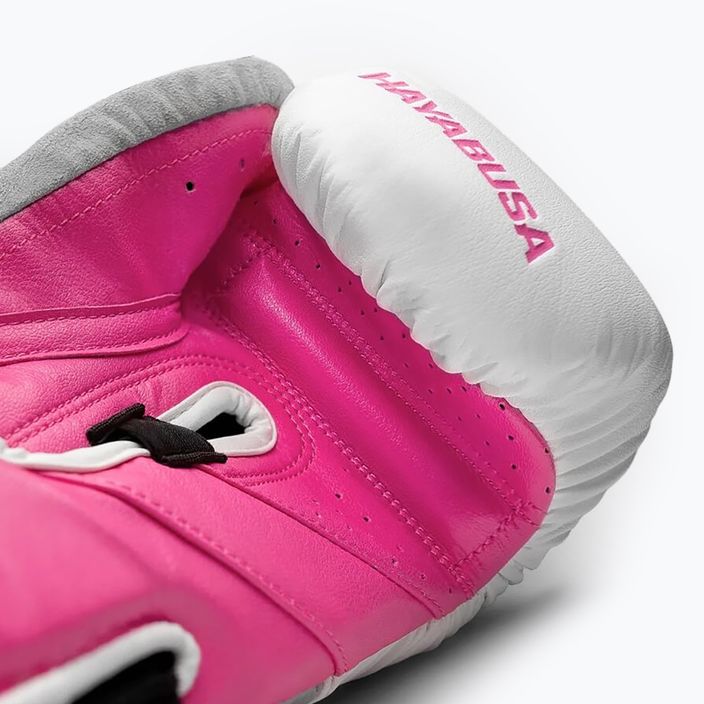 Hayabusa T3 боксови ръкавици бели и розови T314G 10