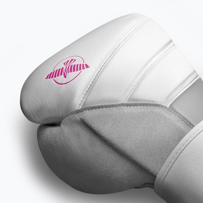 Hayabusa T3 боксови ръкавици бели и розови T314G 11