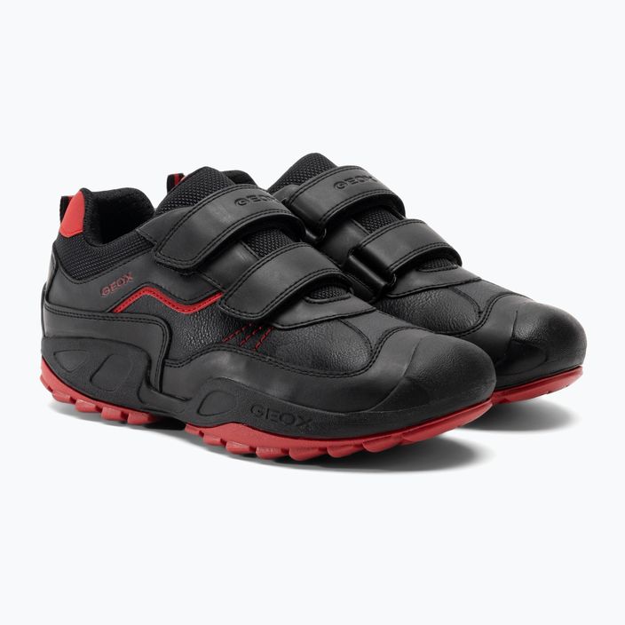 Geox New Savage юношески обувки черно/червено 4