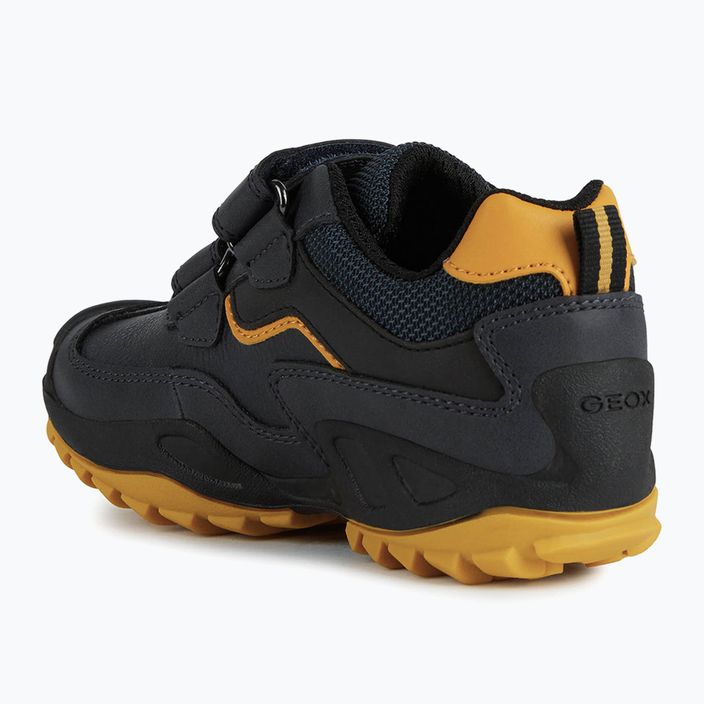 Geox New Savage тъмносини/сиво-жълти младежки обувки 9