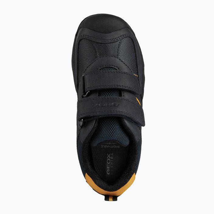 Geox New Savage тъмносини/сиво-жълти младежки обувки 11
