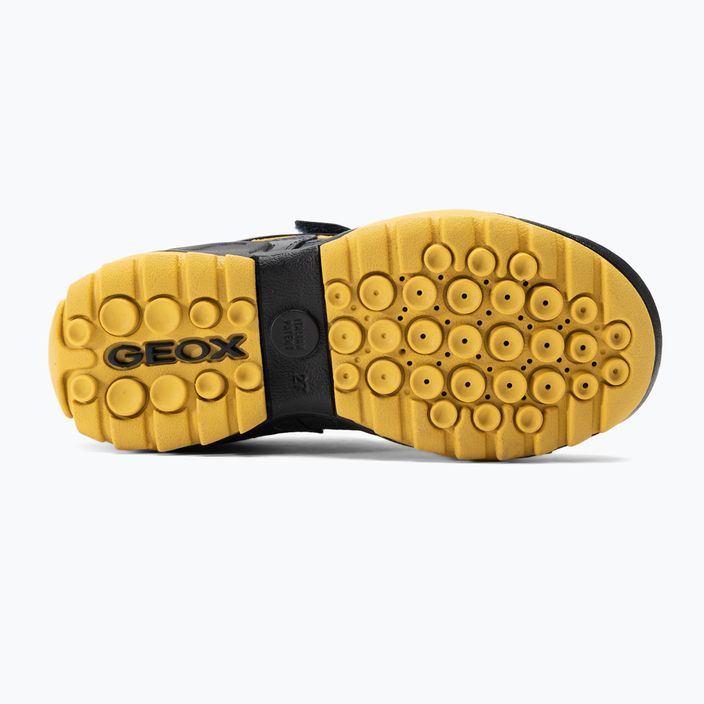 Geox New Savage тъмносини/сиво-жълти младежки обувки 5