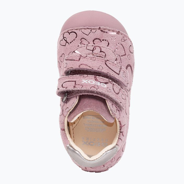 Детски обувки Geox Tutim тъмно розово/сребристо 11