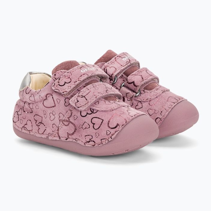 Детски обувки Geox Tutim тъмно розово/сребристо 4