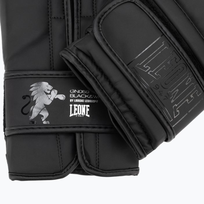 Боксови ръкавици Leone 1947 Black&White black GN059 5