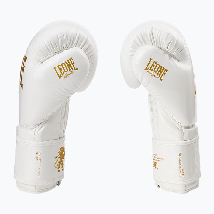 Боксови ръкавици Leone 1947 Black&White white GN059 4
