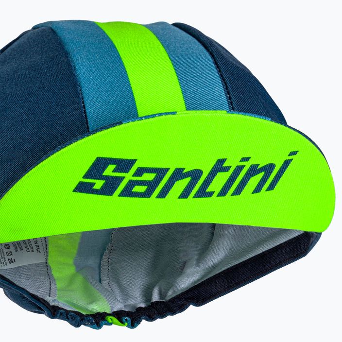 Santini Bengal шапка за колоездене зелена 2S460COTBENGVFUNI 6