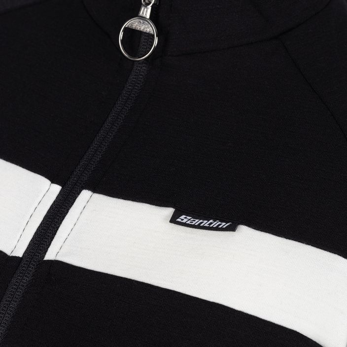 Мъжка блуза за колоездене Santini Adapt Wool Thermal Jersey черен SP216075ADAPTWOOL 6