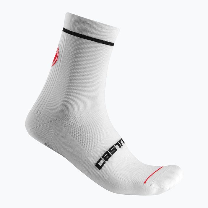 Мъжки чорапи за колоездене Castelli Entrata 13, бели