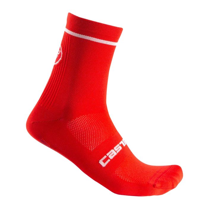 Мъжки червени чорапи за колоездене Castelli Entrata 13 2