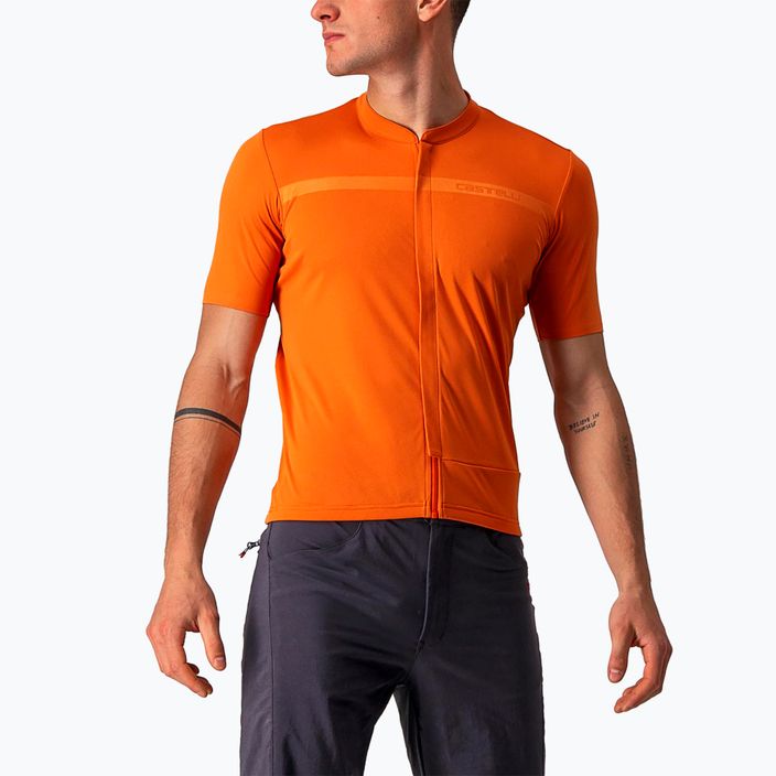 Мъжко колоездачно трико Castelli Unlimited Allroad orange rust