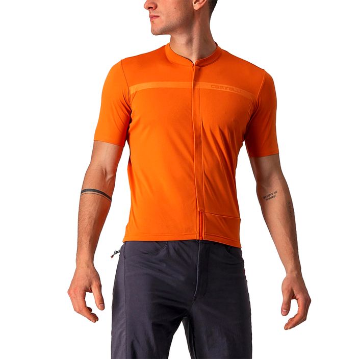 Мъжко колоездачно трико Castelli Unlimited Allroad orange rust 2